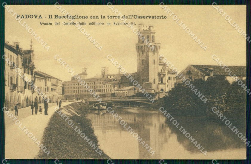 Padova Città Bacchiglione Torre dell'Osservatorio cartolina RB9737 – fronte