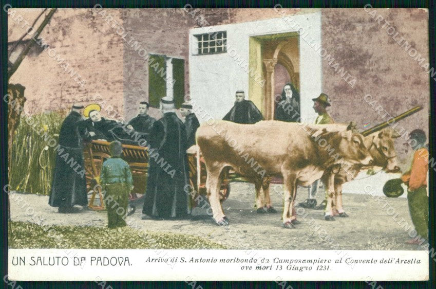 Padova Città Saluto da Sant'Antonio al Convento dell'Arcella cartolina RB9742 – fronte