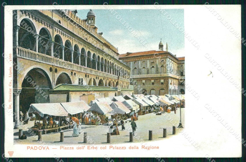 Padova Città Piazza dell'Erbe Palazzo Ragione Trenkler 4560 cartolina RB9744 – fronte