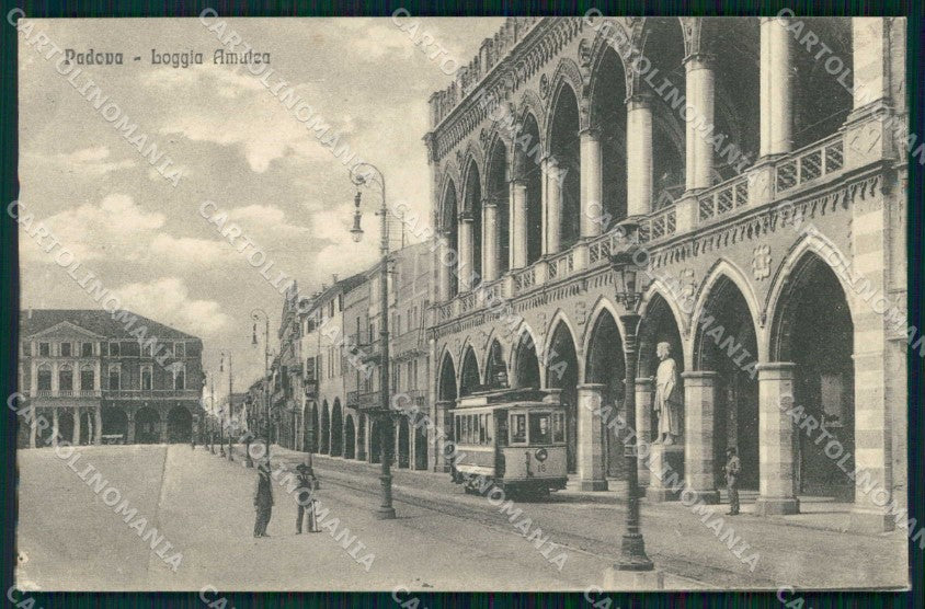 Padova Città Loggia Amulea Tram cartolina RB9752 – fronte