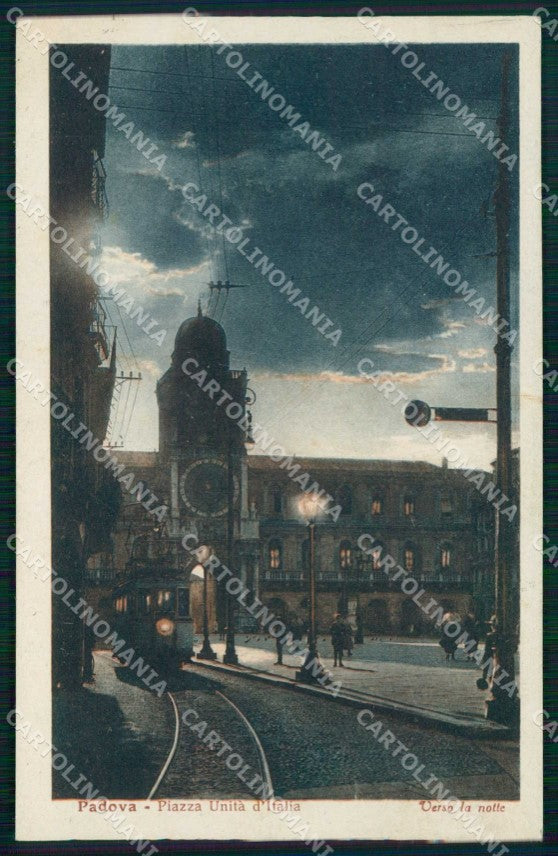 Padova Città Piazza Unità d'Italia Alterocca 62814 Tram cartolina RB9755 – fronte