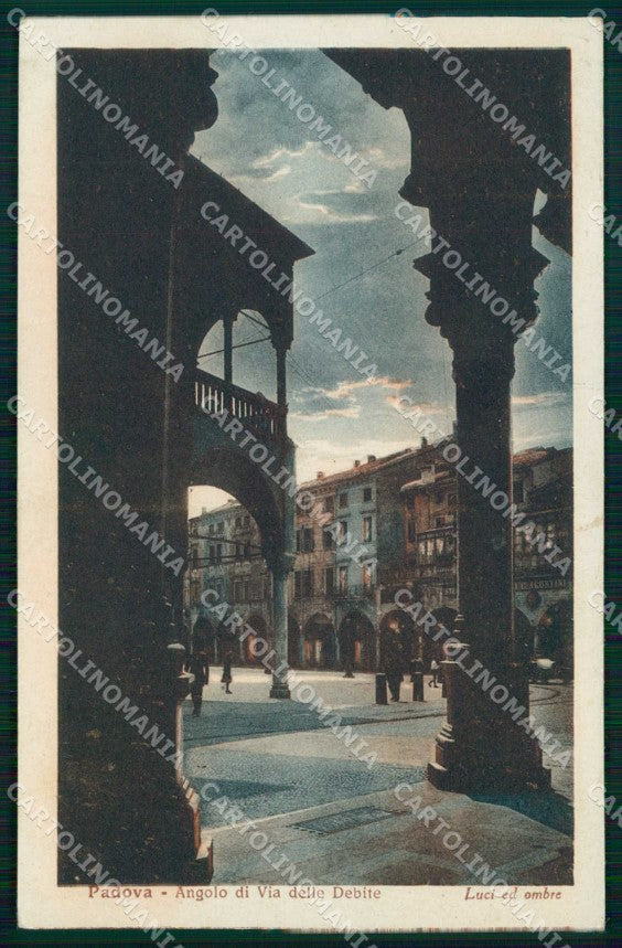 Padova Città Angolo di Via delle Debite Alterocca 62820 cartolina RB9757 – fronte