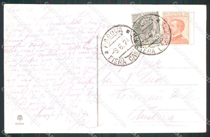 Padova Città Angolo di Via delle Debite Alterocca 62820 cartolina RB9757 – retro