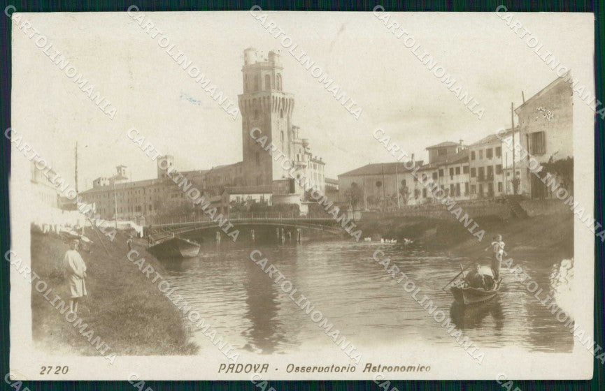 Padova Città Osservatorio Astronomico Barche Foto cartolina RB9764 – fronte