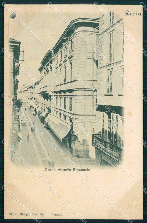 Pavia Città Corso Vittorio Emanuele Sternfeld 8206 cartolina RB9774 – fronte