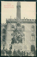 Pavia Città Monumento alla Famiglia Cairoli Fotocromo Caserma cartolina RB9787 – fronte