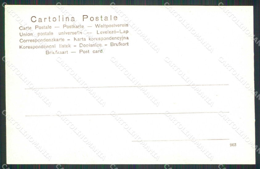 Pavia Città Monumento alla Famiglia Cairoli Fotocromo Caserma cartolina RB9787 – retro