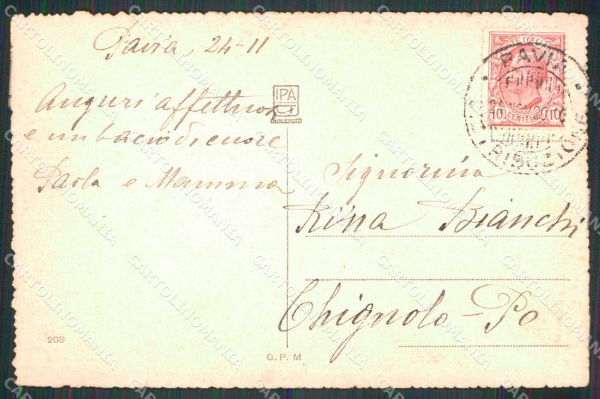 Pavia Città Lungo Ticino cartolina RB9792 – retro