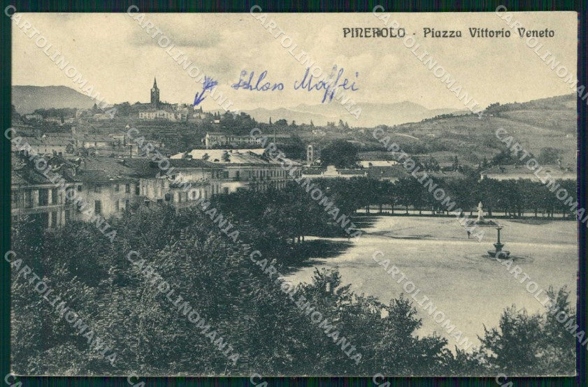 Torino Pinerolo Piazza Vittorio Veneto cartolina RB9817 – fronte