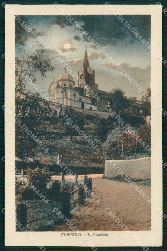 Torino Pinerolo San Maurizio Chiaro di Luna cartolina RB9820 – fronte