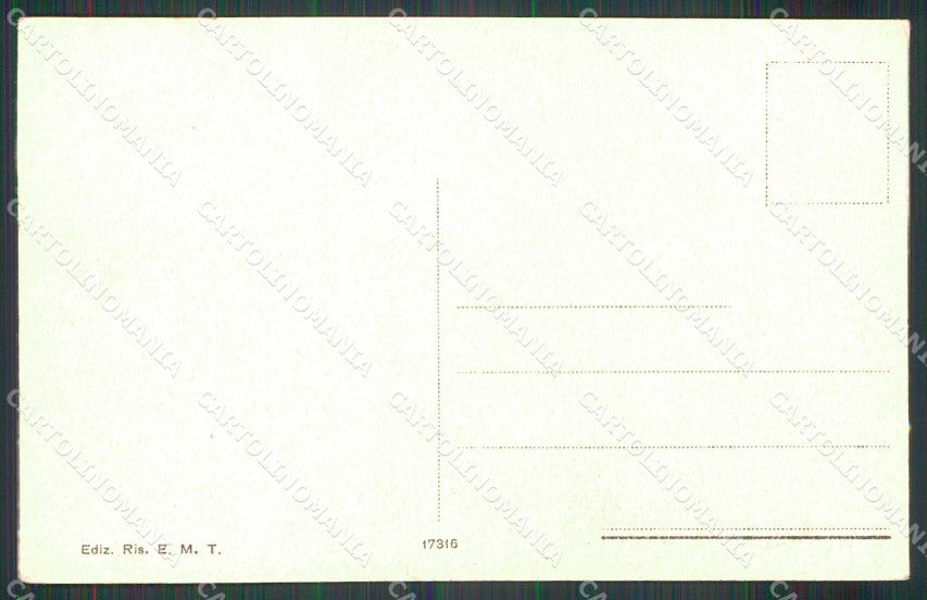 Torino Pinerolo Piazza Cavour Caserma degli Alpini cartolina RB9822 – retro