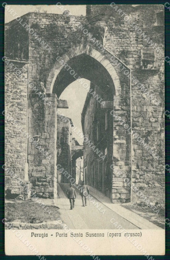 Perugia Città Porta Santa Susanna Alterocca 9848 cartolina RB9861 – fronte