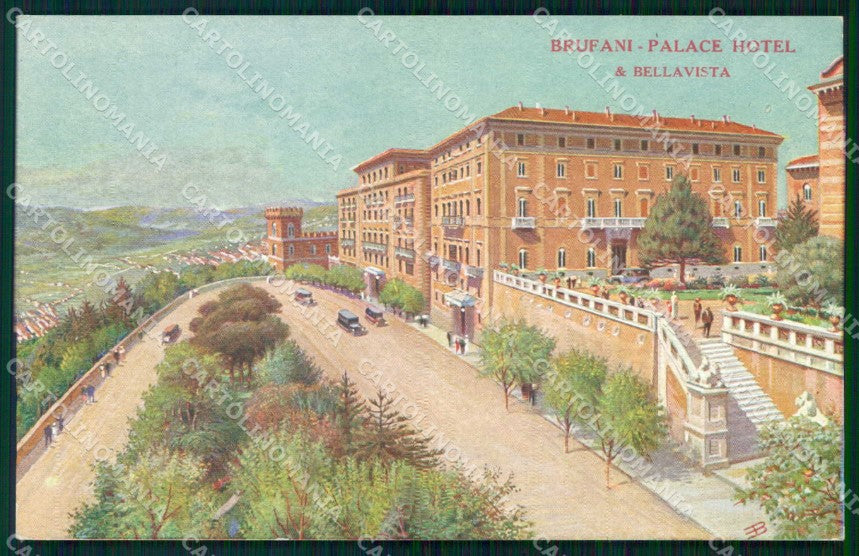 Perugia Città Grand Hotel Brufani Bellavista cartolina RB9868 – fronte