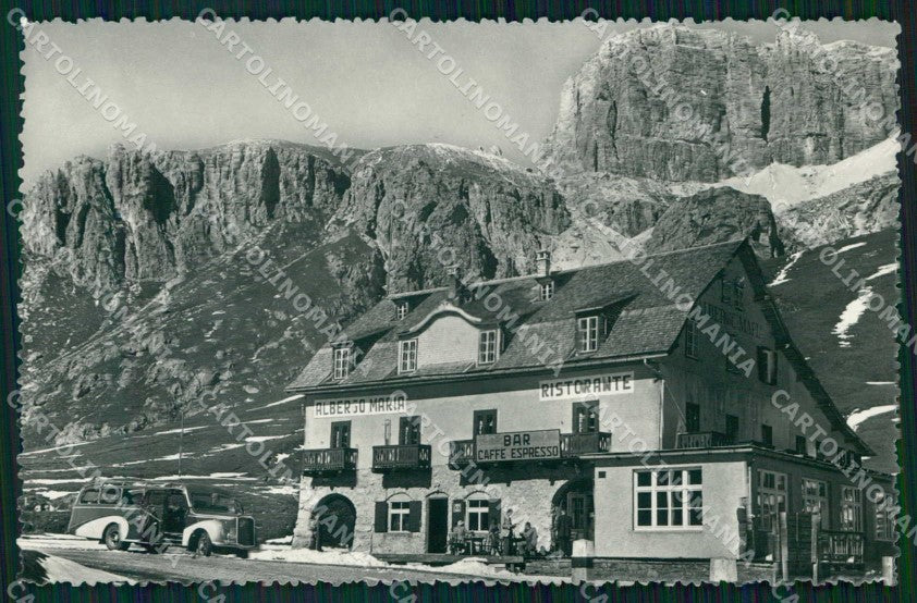 Trento Canazei Passo Pordoi Albergo Maria Foto cartolina RB9874 – fronte