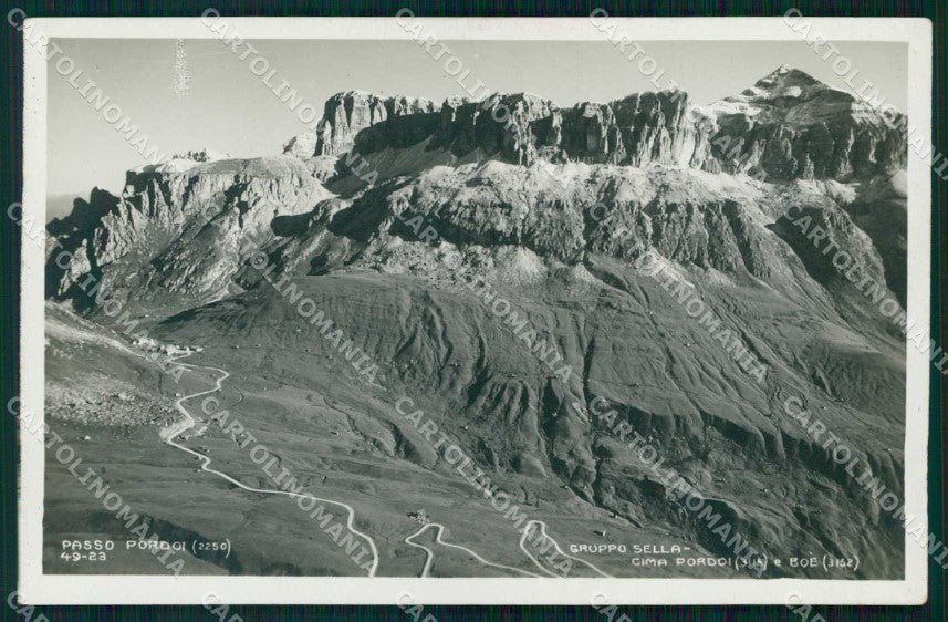 Trento Canazei Passo Pordoi Gruppo Sella e Boe Foto cartolina RB9879 – fronte
