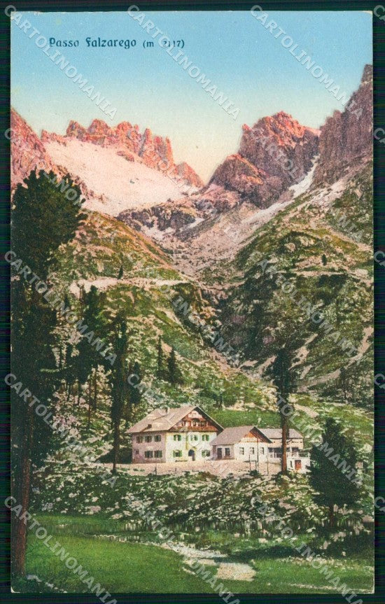 Belluno Cortina d'Ampezzo Falzarego Marmolada Brunner 22 cartolina RB9883 – fronte