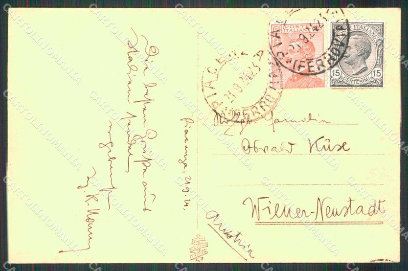 Piacenza Città Piazza Cavalli Lato Destro cartolina RB9901 – retro