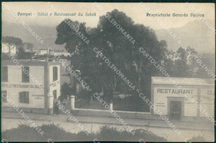 Napoli Pompei Hotel e Restaurant du Soleil cartolina RB9903 – fronte