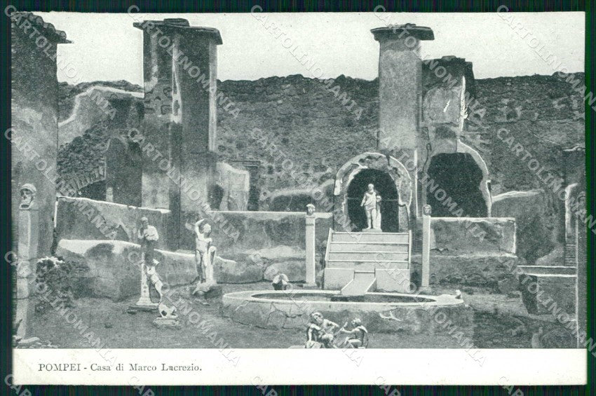 Napoli Pompei Casa di Marco Lucrezio cartolina RB9915 – fronte
