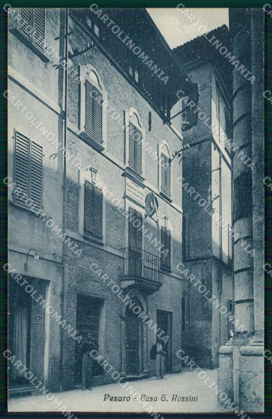 Pesaro Città Casa di Gioachino Rossini cartolina RB9924 – fronte