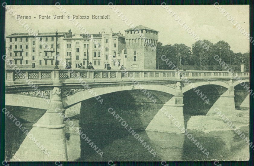 Parma Città Ponte Verdi Palazzo Bormioli cartolina RB9931 – fronte