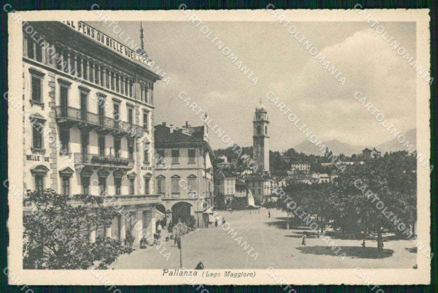 Verbania Pallanza Lago Maggiore Pension Belle Vue Brunner 31 cartolina RB9939 – fronte