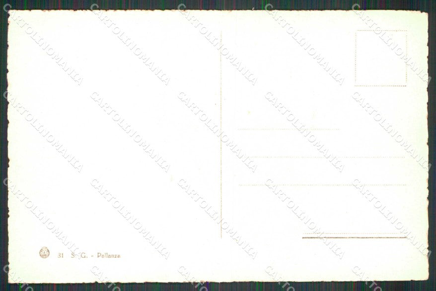 Verbania Pallanza Lago Maggiore Pension Belle Vue Brunner 31 cartolina RB9939 – retro