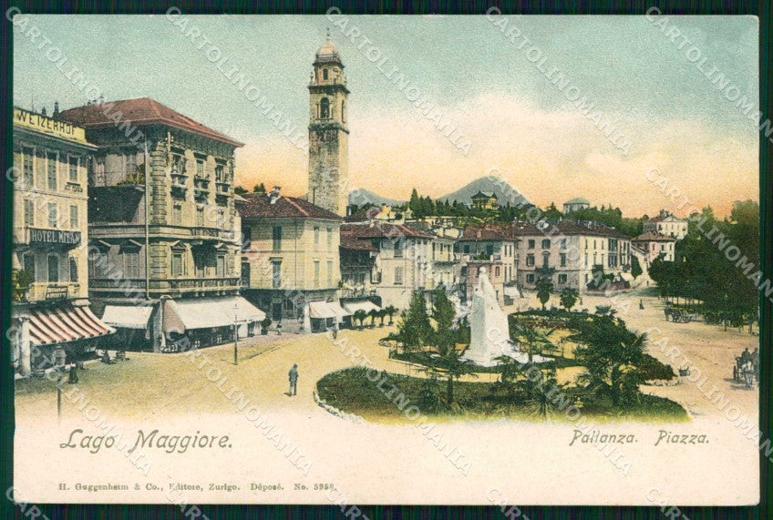 Verbania Pallanza Lago Maggiore Piazza cartolina RB9945 – fronte