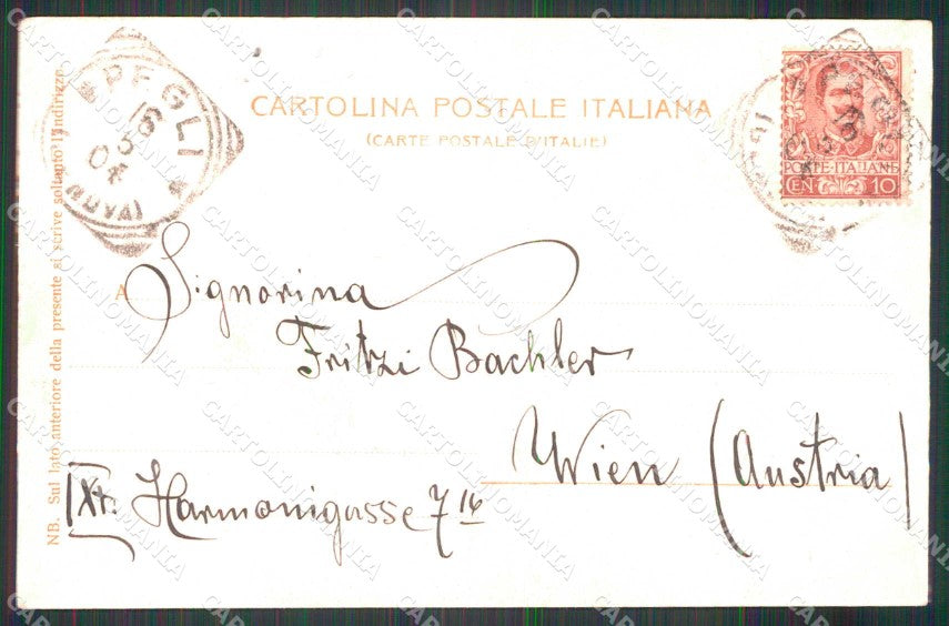 Genova Pegli Hotel Pegli Bagni cartolina RB9949 – retro