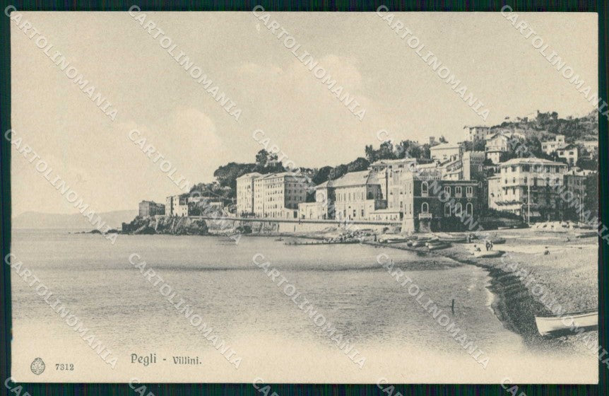 Genova Pegli Villini Brunner 7312 cartolina RB9950 – fronte