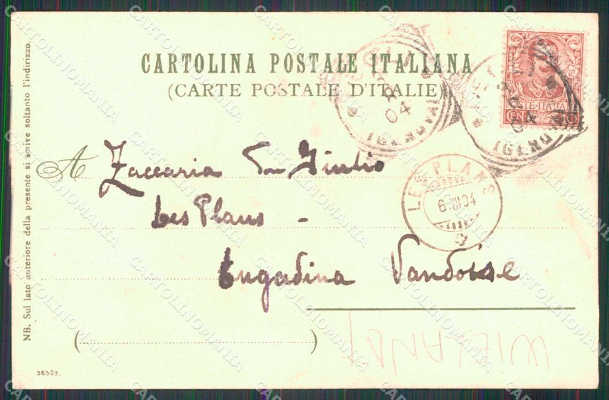 Genova Pegli Wielandt cartolina RB9953 – retro