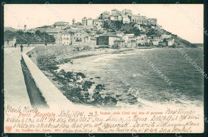 Imperia Porto Maurizio Veduta dal Lato di Ponente Trenkler 5211 cartolina RB9957 – fronte