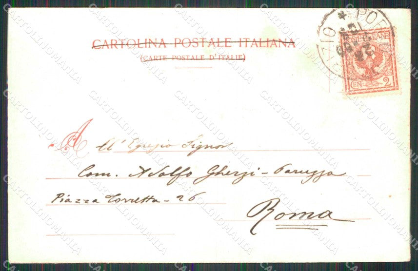 Imperia Porto Maurizio Piazza Roma Scuole Modiano 3339 cartolina RB9958 – retro