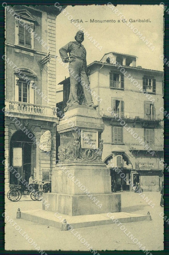 Pisa Città Monumento a Giuseppe Garibaldi cartolina RB9960 – fronte