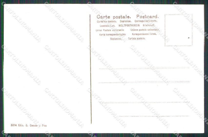 Pisa Città Grand Hotel cartolina RB9966 – retro
