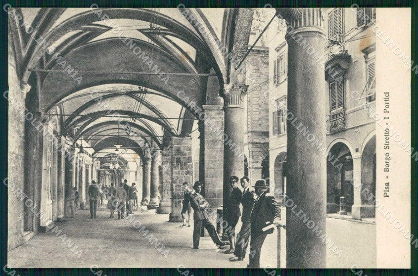 Pisa Città Borgo Stretto Portici cartolina RB9970 – fronte