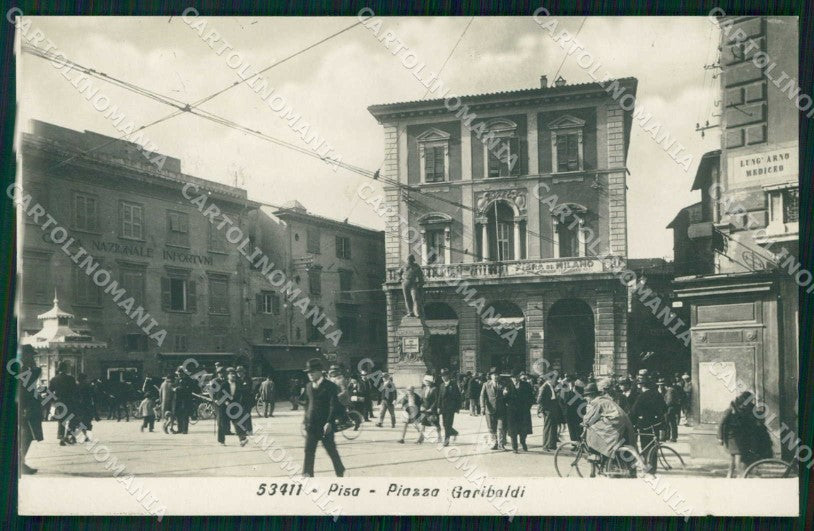 Pisa Città Piazza Garibaldi Foto cartolina RB9972 – fronte
