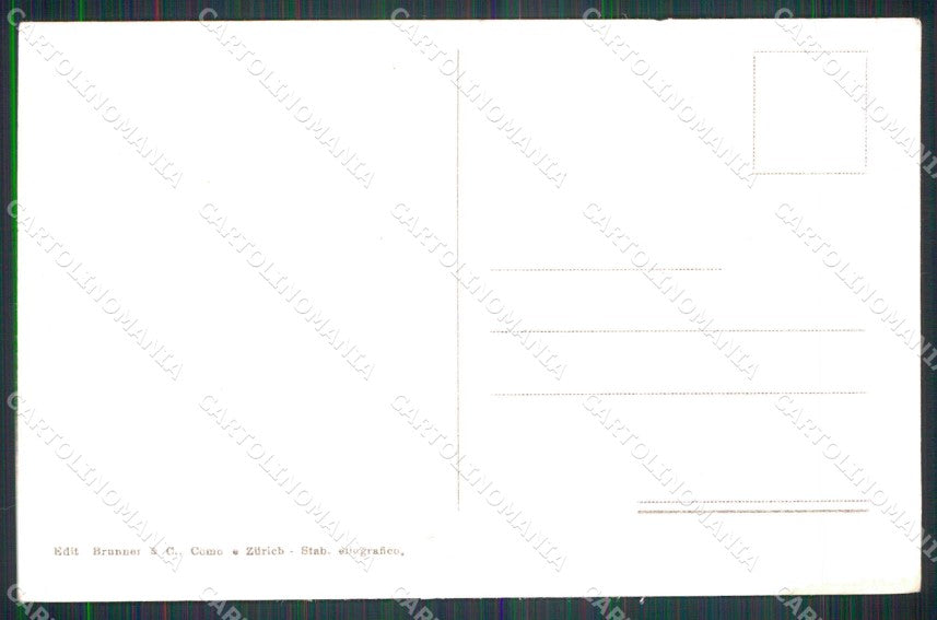 Como Lenno Punta Balbianello Lago di Como Brunner 2434 cartolina RB9979 – retro