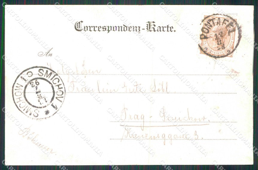 Udine Pontebba Saluti da Confine cartolina RB9990 – retro