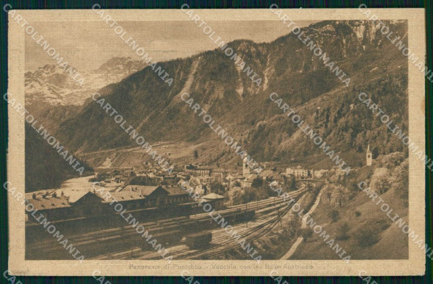 Udine Pontebba Vecchio Confine Italo Austriaco cartolina RB9997 – fronte