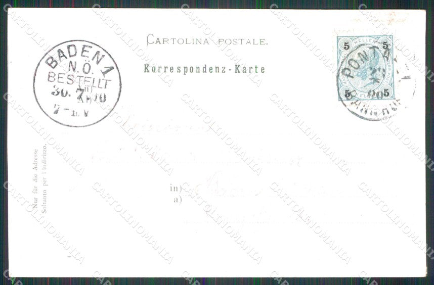 Udine Pontebba cartolina RB9998 – retro