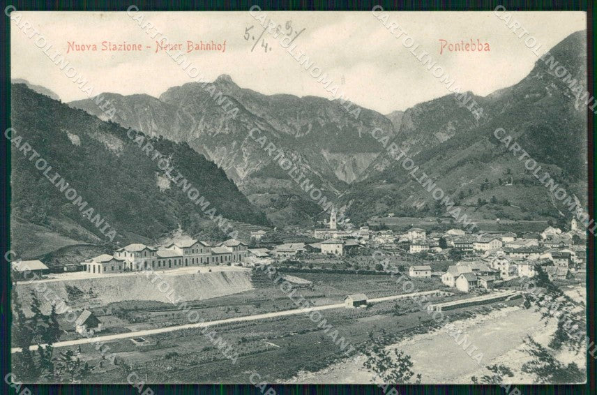 Udine Pontebba Nuova Stazione Stengel 22154 cartolina RT0008 – fronte