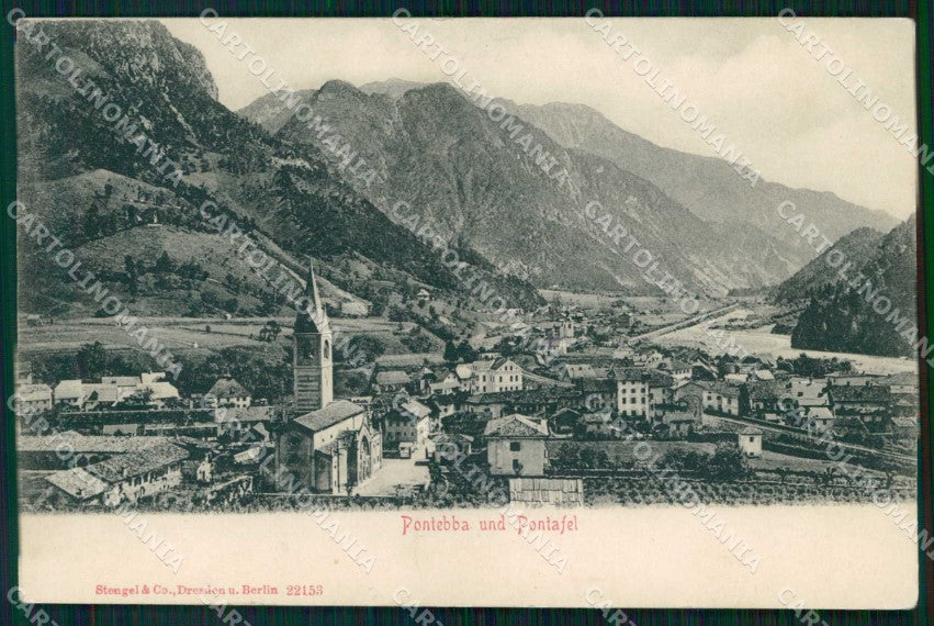 Udine Pontebba Stengel 22153 cartolina RT0009 – fronte