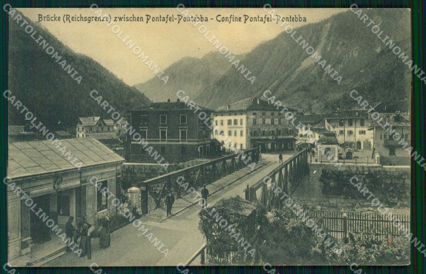 Udine Pontebba Confine cartolina RT0010 – fronte