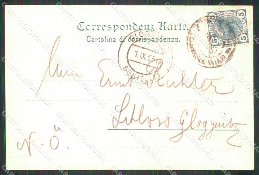 Udine Pontebba Nuova Stazione Stengel 22154 cartolina RT0013 – retro