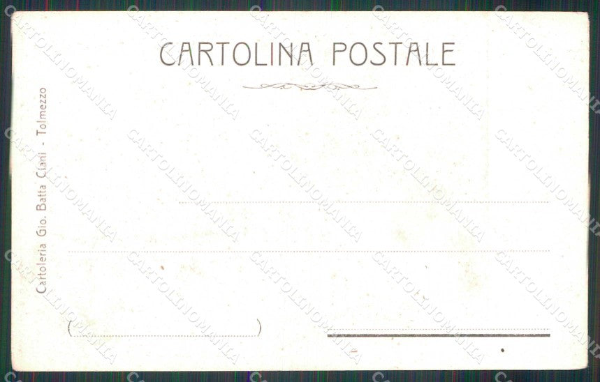 Udine Prato Carnico Vallata cartolina RT0024 – retro