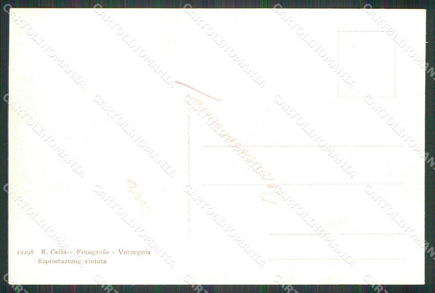 Udine Paluzza Centro Escursioni Estive cartolina RT0031 – retro