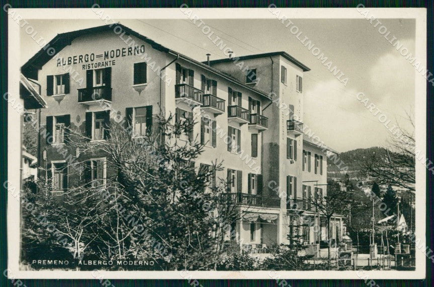 Verbania Premeno Albergo Ristorante Moderno Foto cartolina RT0039 – fronte