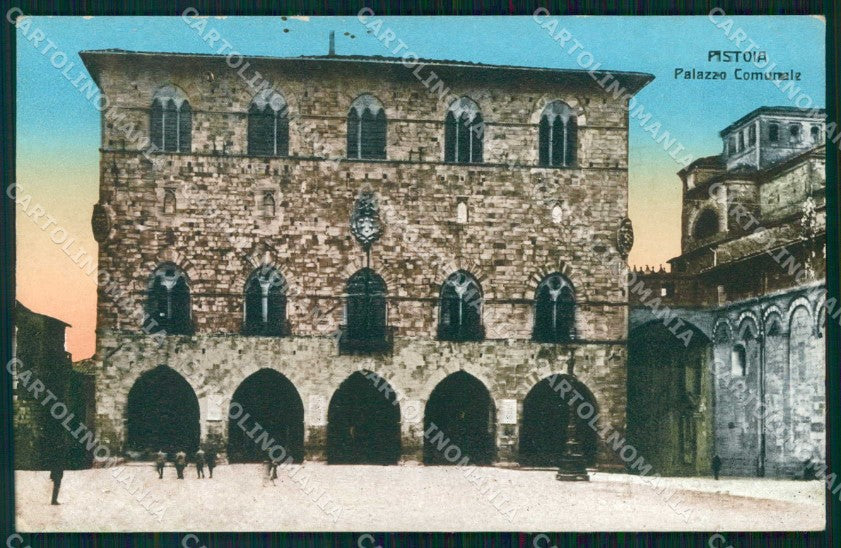 Pistoia Città Palazzo Comunale cartolina RT0041 – fronte