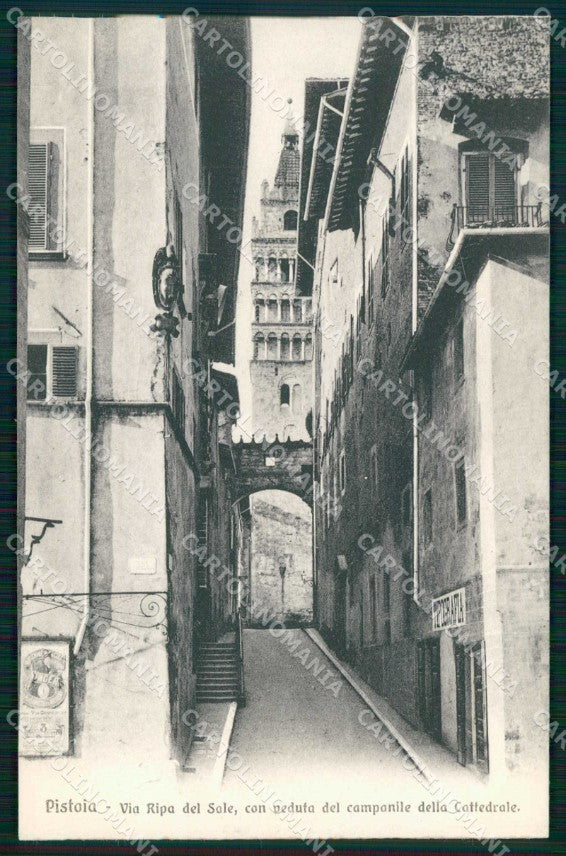 Pistoia Città Via Ripa del Sale Veduta del Campanile Cattedrale cartolina RT0044 – fronte